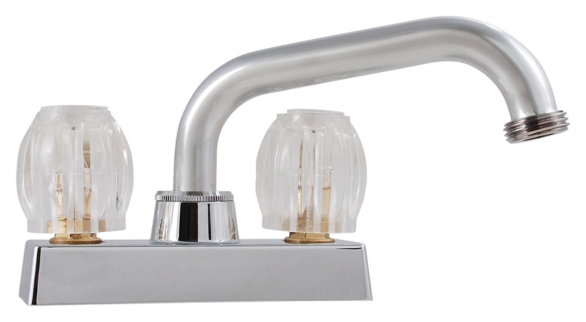 LDR 013 5200CP Acrylic 2-Handle & Chrome Laundry Tub Faucet