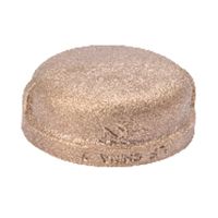 B 0.25 in. Red Brass Pipe Cap