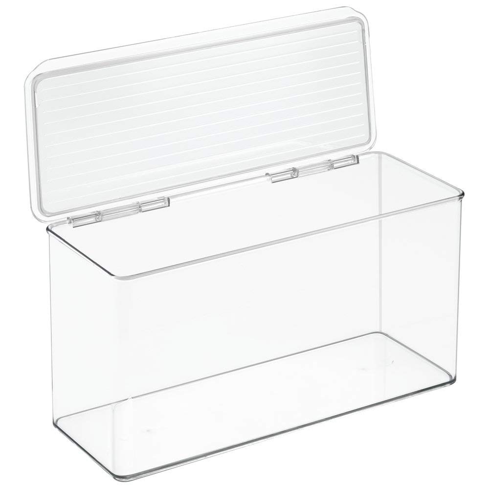 Picture of InterDesign 67630 5.5 x 13.3 x 7 in. Clear Kitchen Binz Stackable Storage Box with Lid