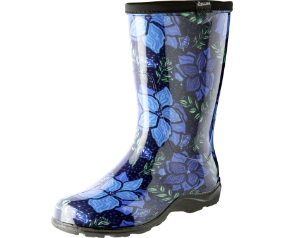Womens Spring Surprise Rain & Garden Boots - Blue, Size 8