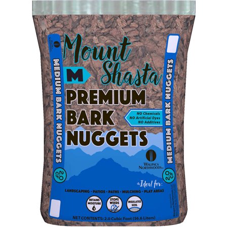 Picture of NuLife WMS03212 2 cu ft. Mount Shasta Premium Bark Nuggets - Medium