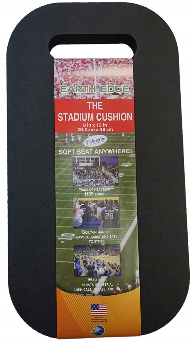 15 x 10 in. Stadium Cushion with Microban - Black