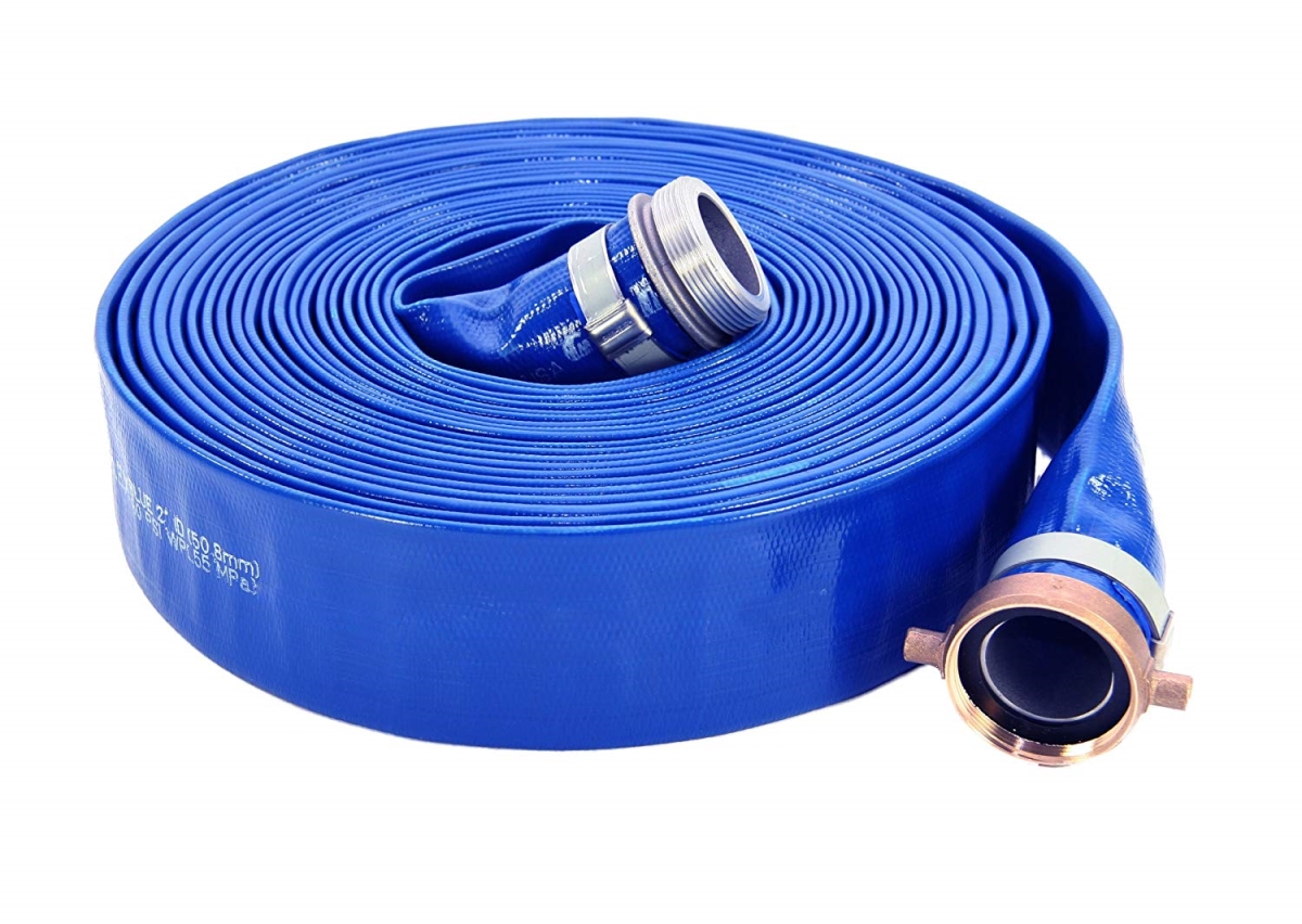 Picture of Abbott Rubber 1300-200-25 PVC Pump Discharge Hose Assembly - 1.62 in. x 2 in. x 25 ft.