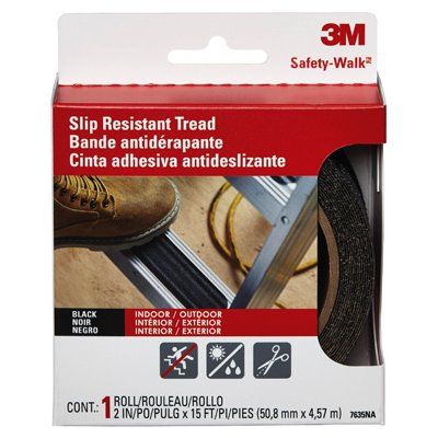 Picture of 3M 610B-T2X9-6PK 2 x 9 in. Step Ladder Anti-Slip Treads, Black