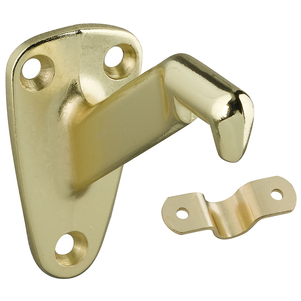 Handrail Brackets - Brass - Set of 2 - Adjustable Design