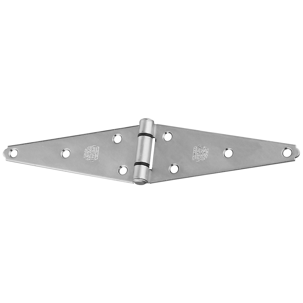 6 in. Heavy Strap Hinge, Zinc Plated