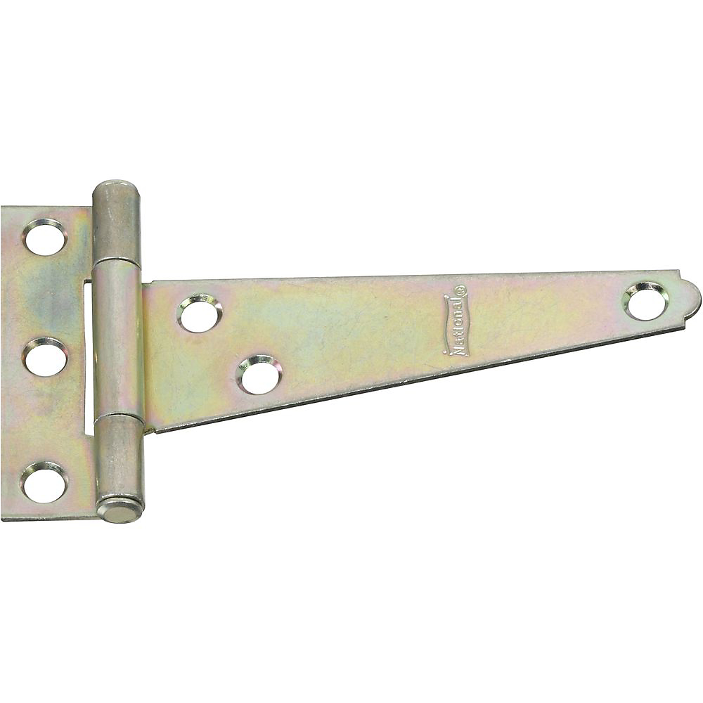 4 in. T Zinc Plated Hinge - Pack of 2
