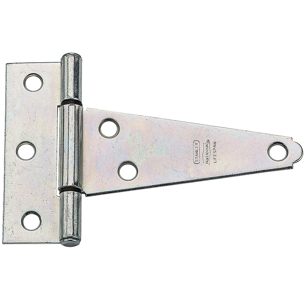 Stanley National Hardware  4 in. Extra Heavy T-Hinge, Zinc Plated