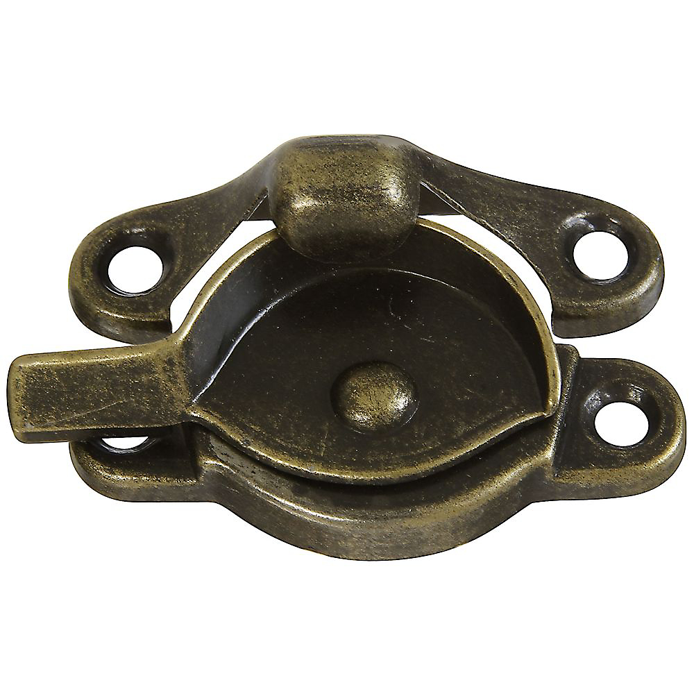 National Hardware Antique Brass Bronze Die-Cast Zinc Sash Lock 1 pk