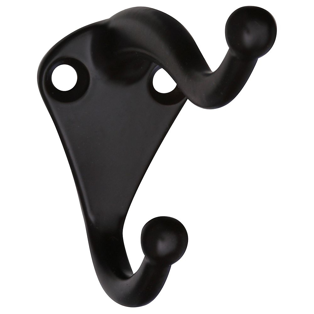 Coat & Hat Hook, Oil Rubbed Bronze - Pack of 2
