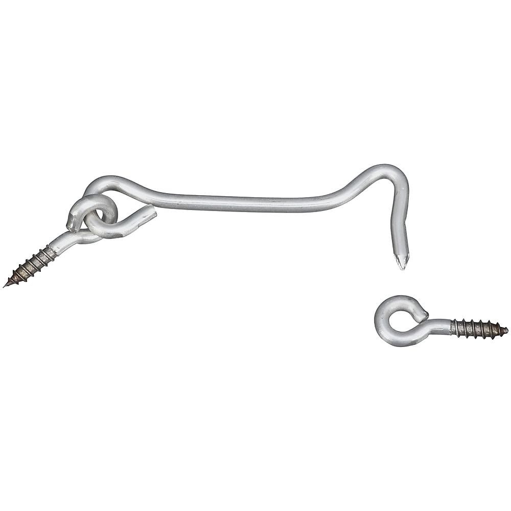4 in. Hooks & Eyes, Stainless Steel