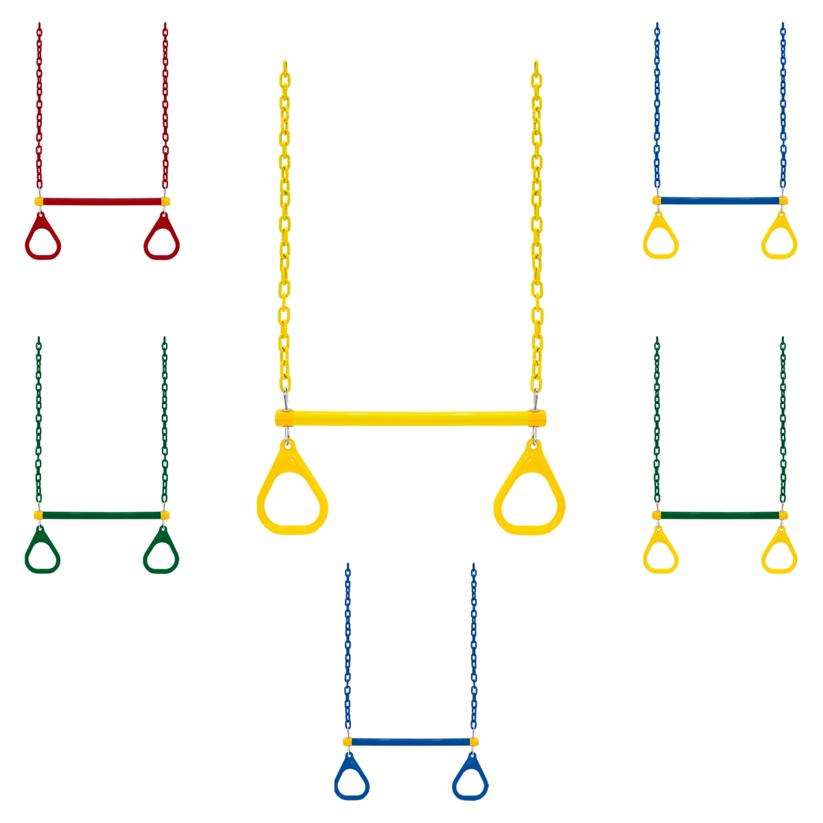 A195GY Trapeze Residential Combo Bar, Green & Yellow