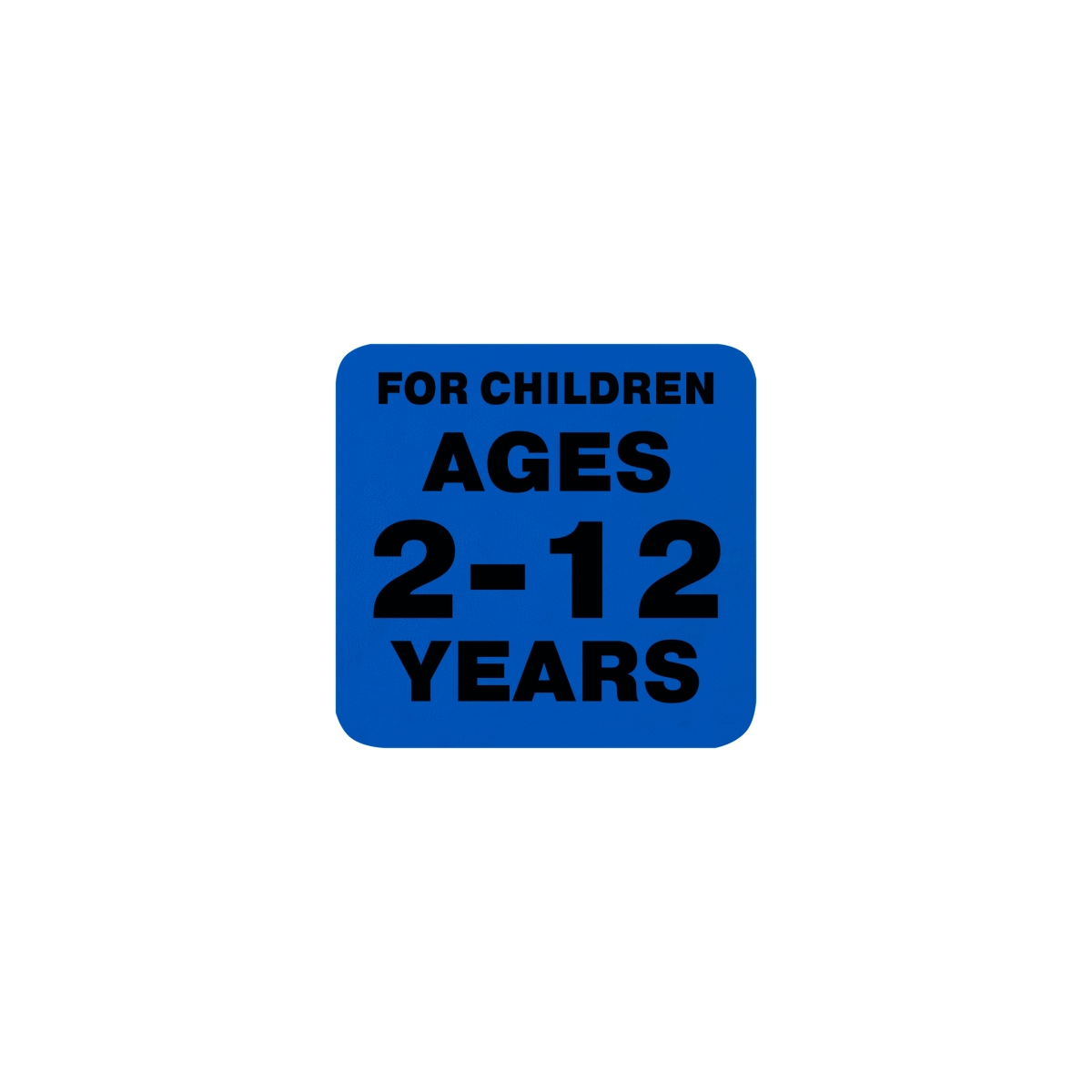 Label T 2.5 x 2.5 in. Two to Three Years Age Group Warning Label