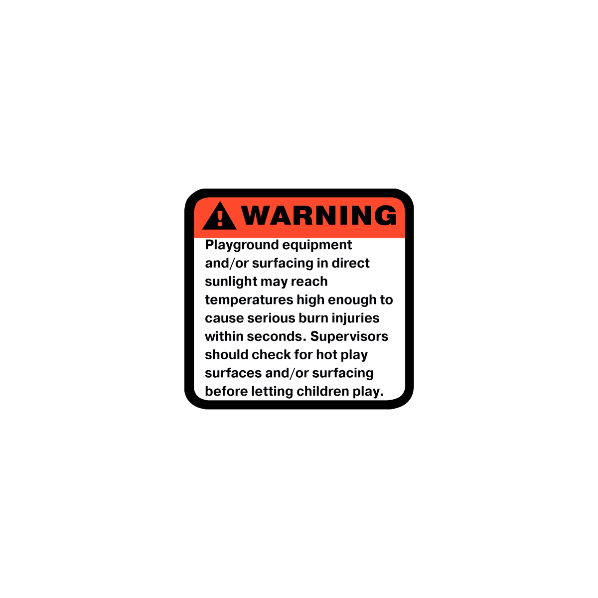 Label SP H 2.5 x 2.5 in. Spanish Hot Surface Warning Label