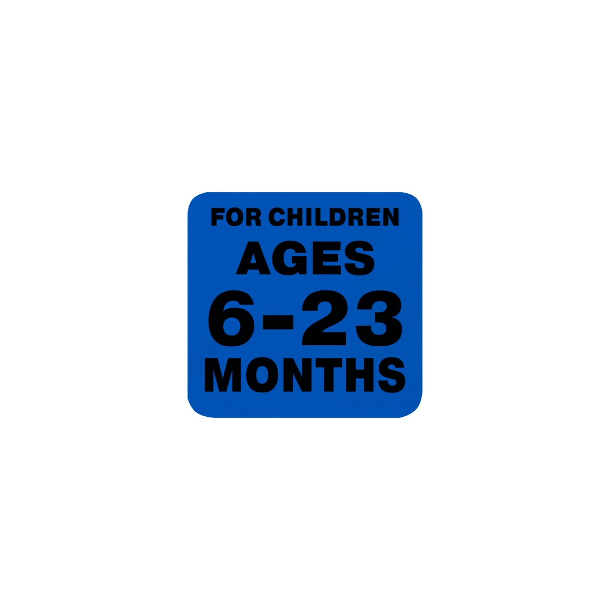 Label SP UT 2.5 x 2.5 in. Spanish 6 To 23 Months Age Group Warning Label