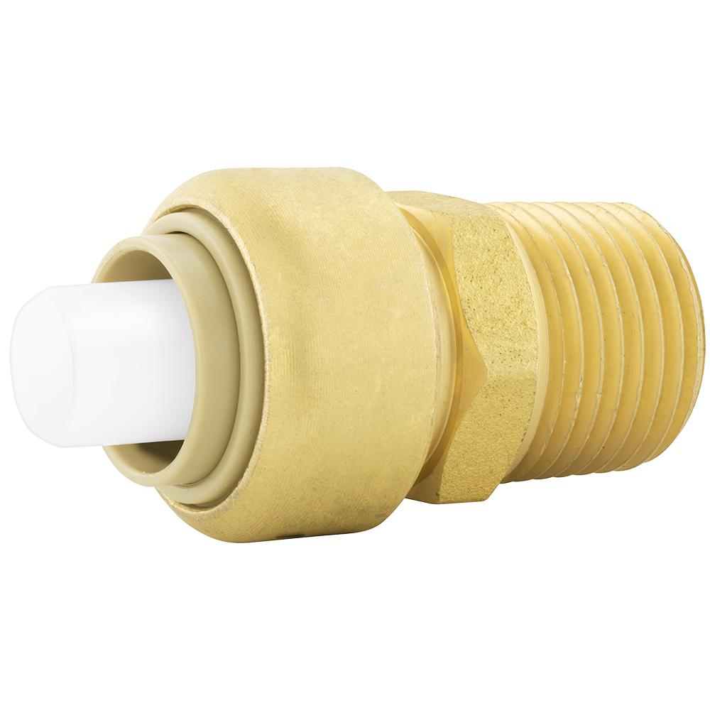 Jones Stephens C77419LF 1 x 1 in. MPT Bagged PlumBite Push on Adapter