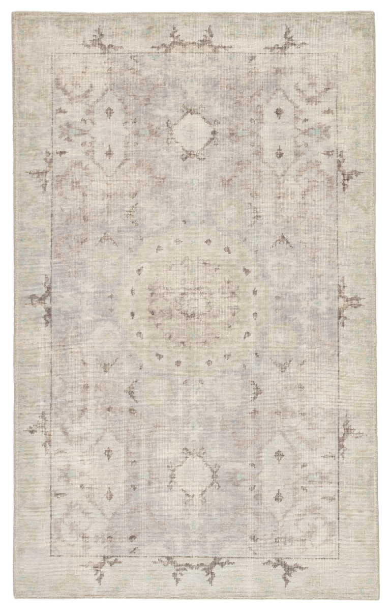 Picture of Jaipur Living RUG142734 Modify Hand-Knotted Medallion Round Area Rug&#44; Gray & Blue - 8 x 8 ft.
