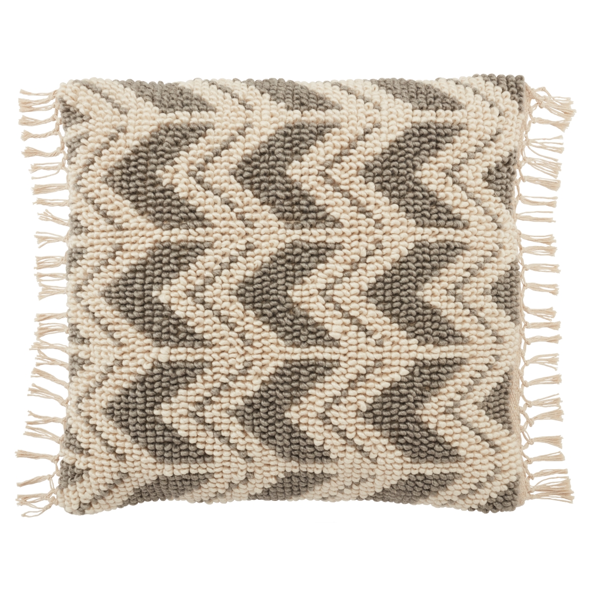 Picture of Jaipur Living PLW103673 22 in. Takeo Chevron Poly Fill Pillow&#44; Gray & Ivory