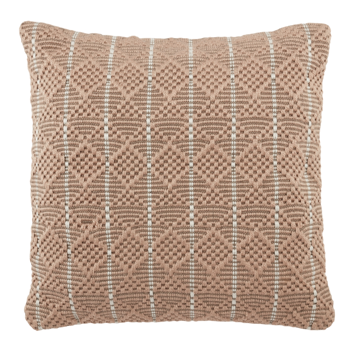 Picture of Vibe by Jaipur Living PLW103740 22 in. Torren Lindy Indoor & Outdoor Geometric Polyester Fill Pillow&#44; Tan & Ivory