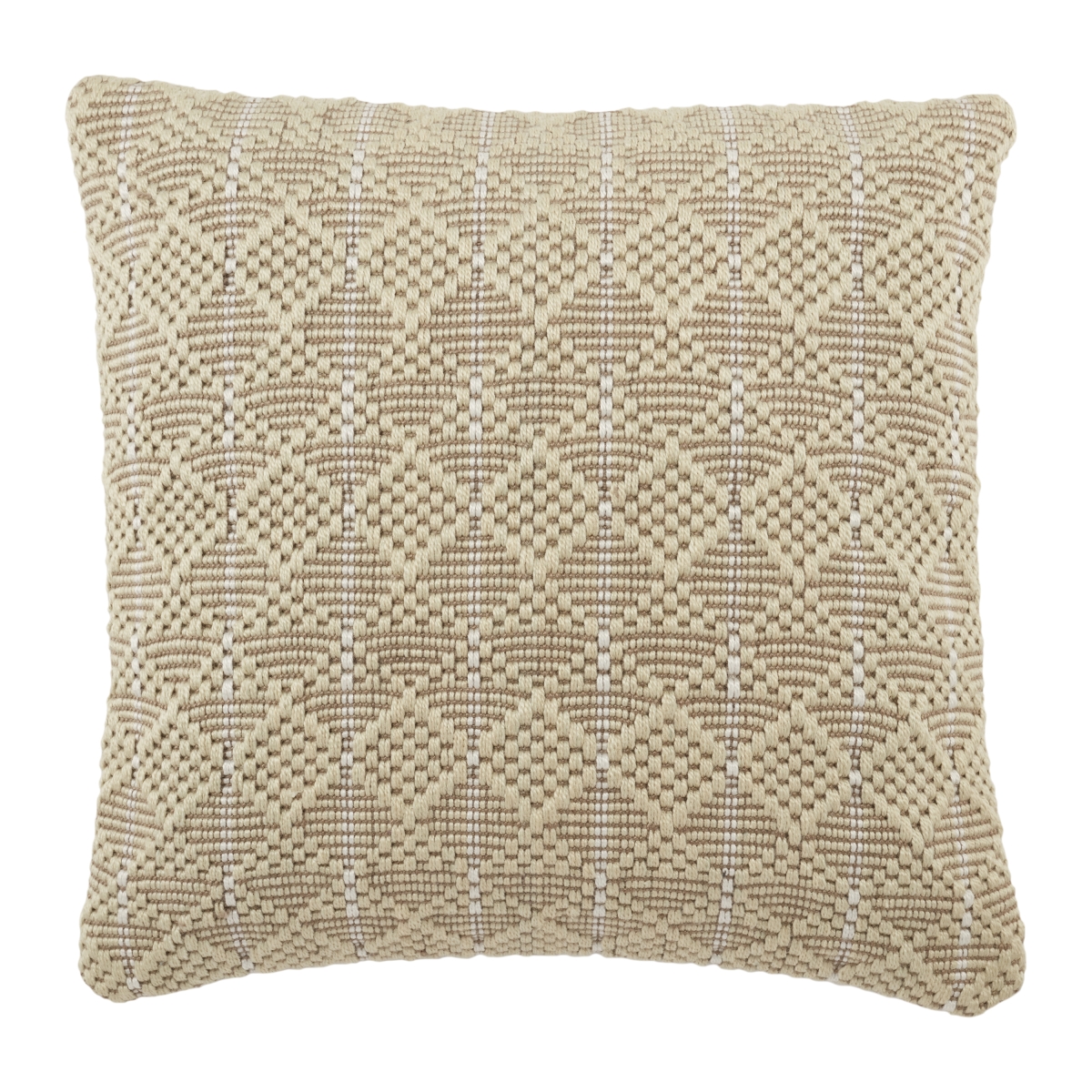 Picture of Vibe by Jaipur Living PLW103742 22 in. Torren Lindy Indoor & Outdoor Geometric Polyester Fill Pillow&#44; Light Green & Ivory