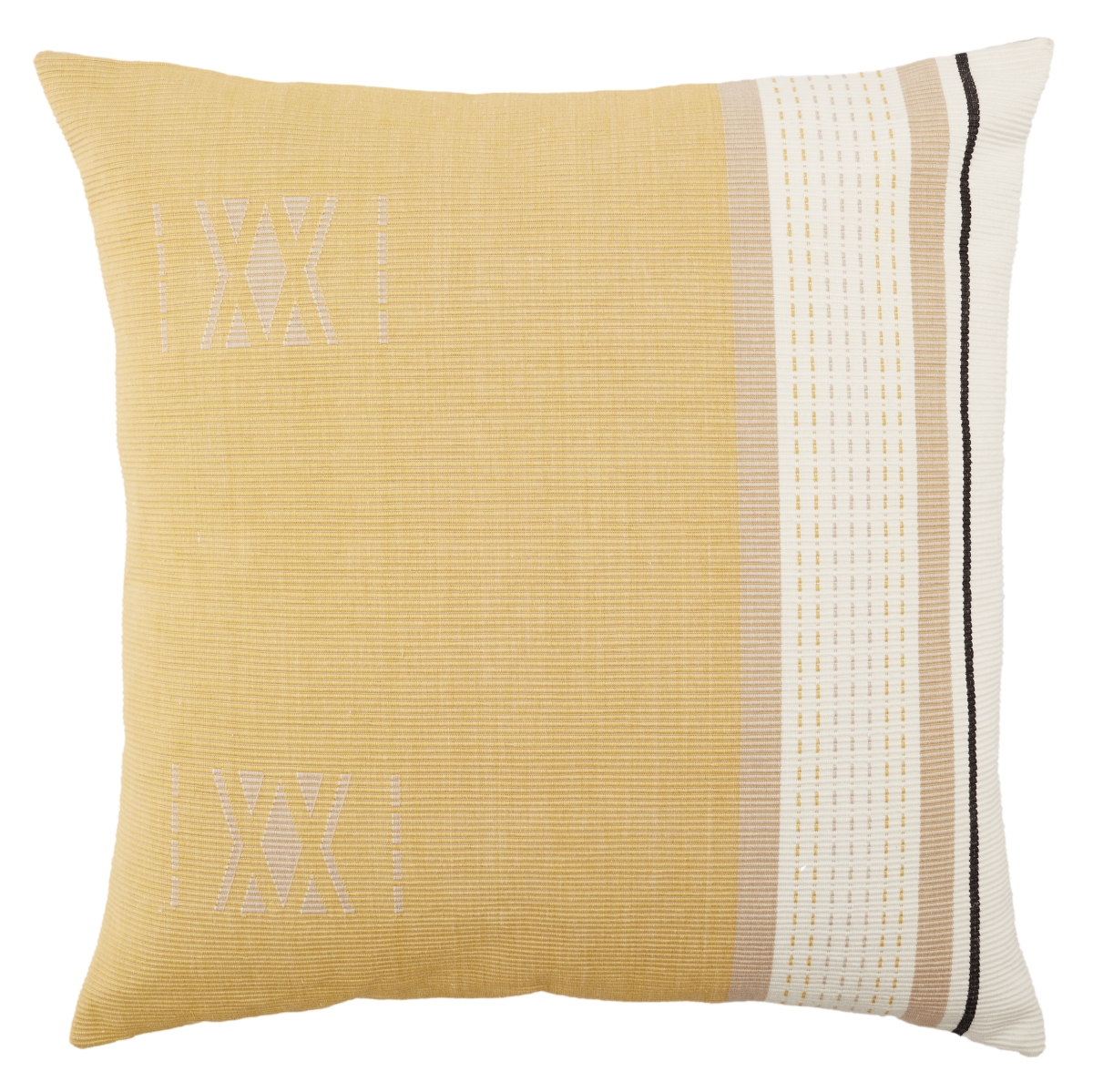 Picture of Jaipur Living PLW103759 22 in. Parvati Tribal Poly Fill Pillow&#44; Yellow & Light Taupe