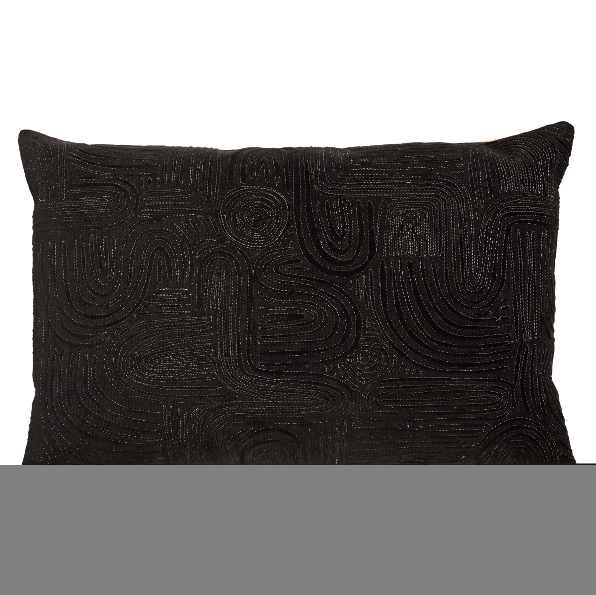 Picture of Jaipur Living PLW103781 16 x 24 in. Deco Nikki Chu Pfeiffer Abstract Polyester Fill Lumbar Pillow&#44; Black & Silver