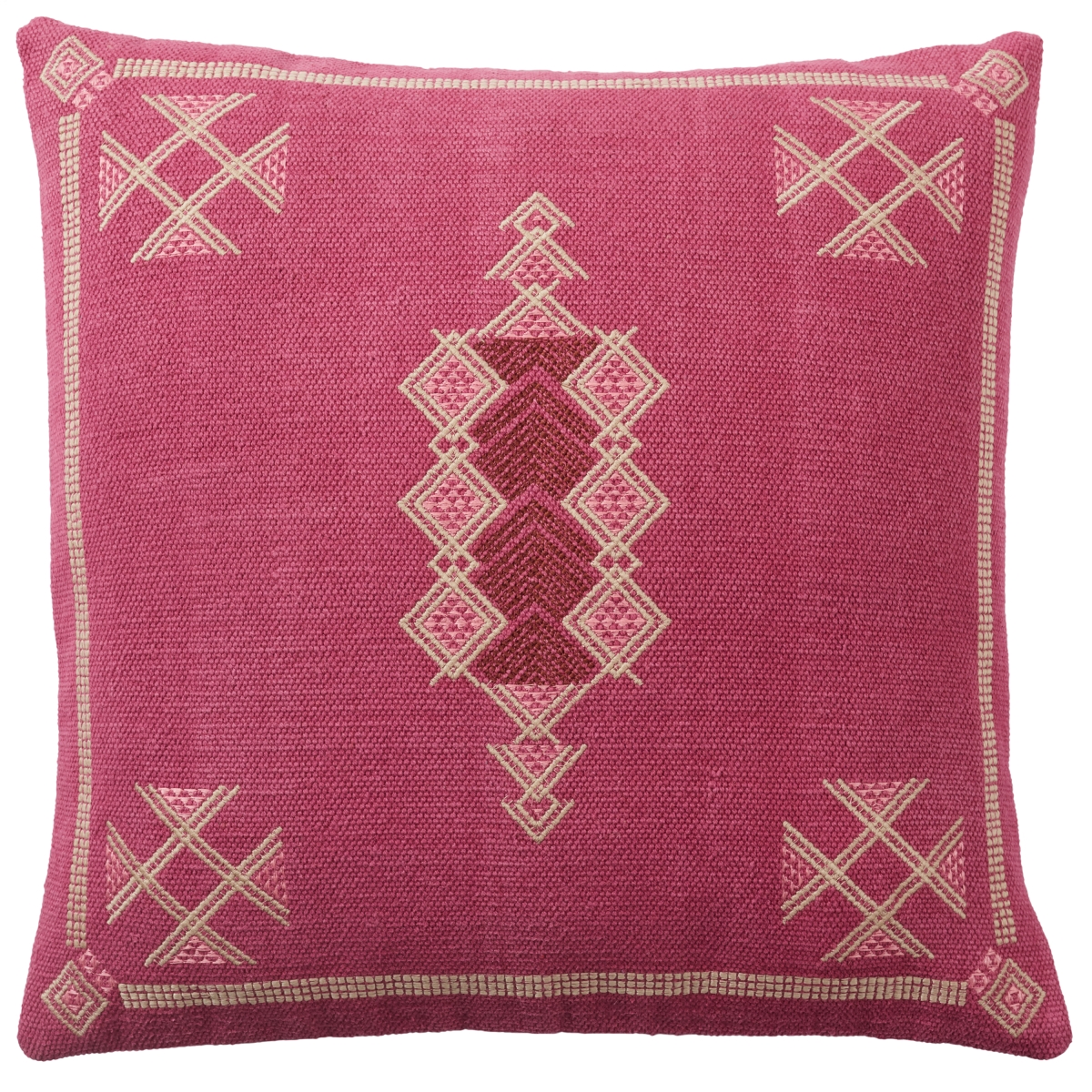 Picture of Jaipur Living PLW103952 24 in. Shazi Tribal Poly Fill Throw Pillow&#44; Magenta Tan
