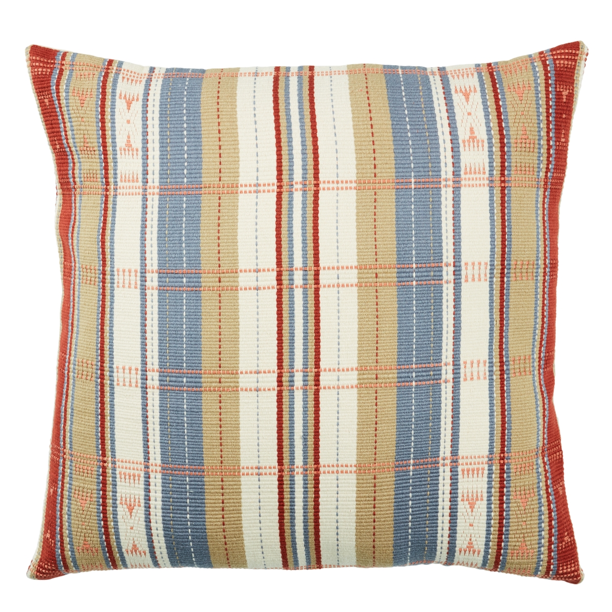 Picture of Jaipur Living PLW103871 18 in. Square Shiloi Tribal Poly Fill Pillow&#44; Tan & Red