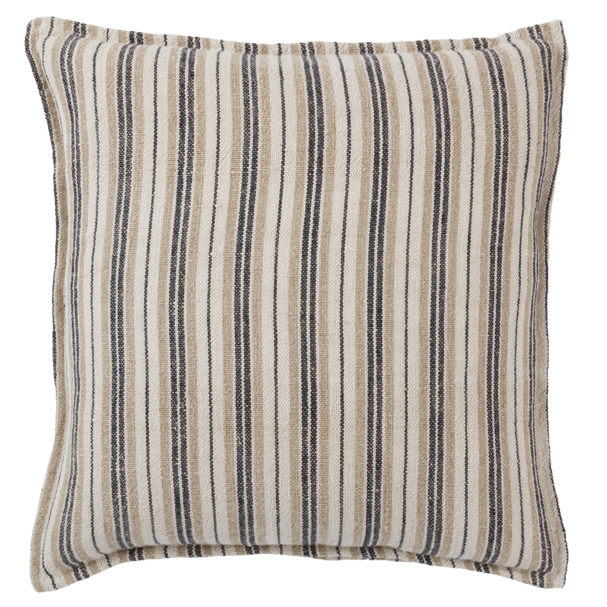 Picture of Jaipur Living PLW103887 13 x 21 in. Lucien Striped Lumbar Polyester Filled Pillow&#44; Dark Brown & Cream