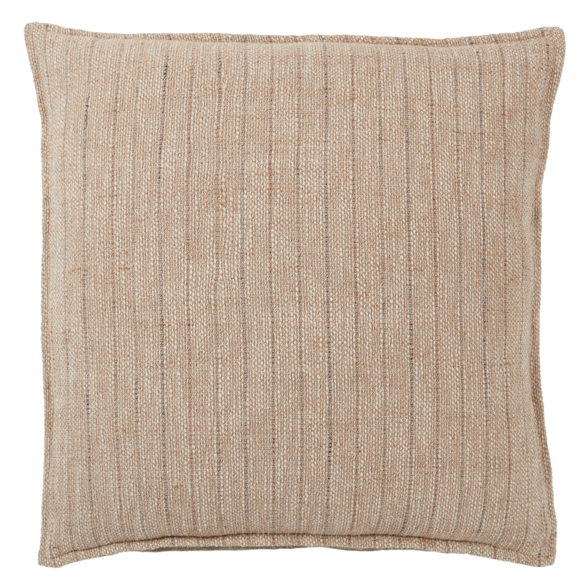 Picture of Jaipur Living PLW103913 22 x 22 in. Murdoch Striped Square Polyester Filled Pillow&#44; Light Brown & Cream