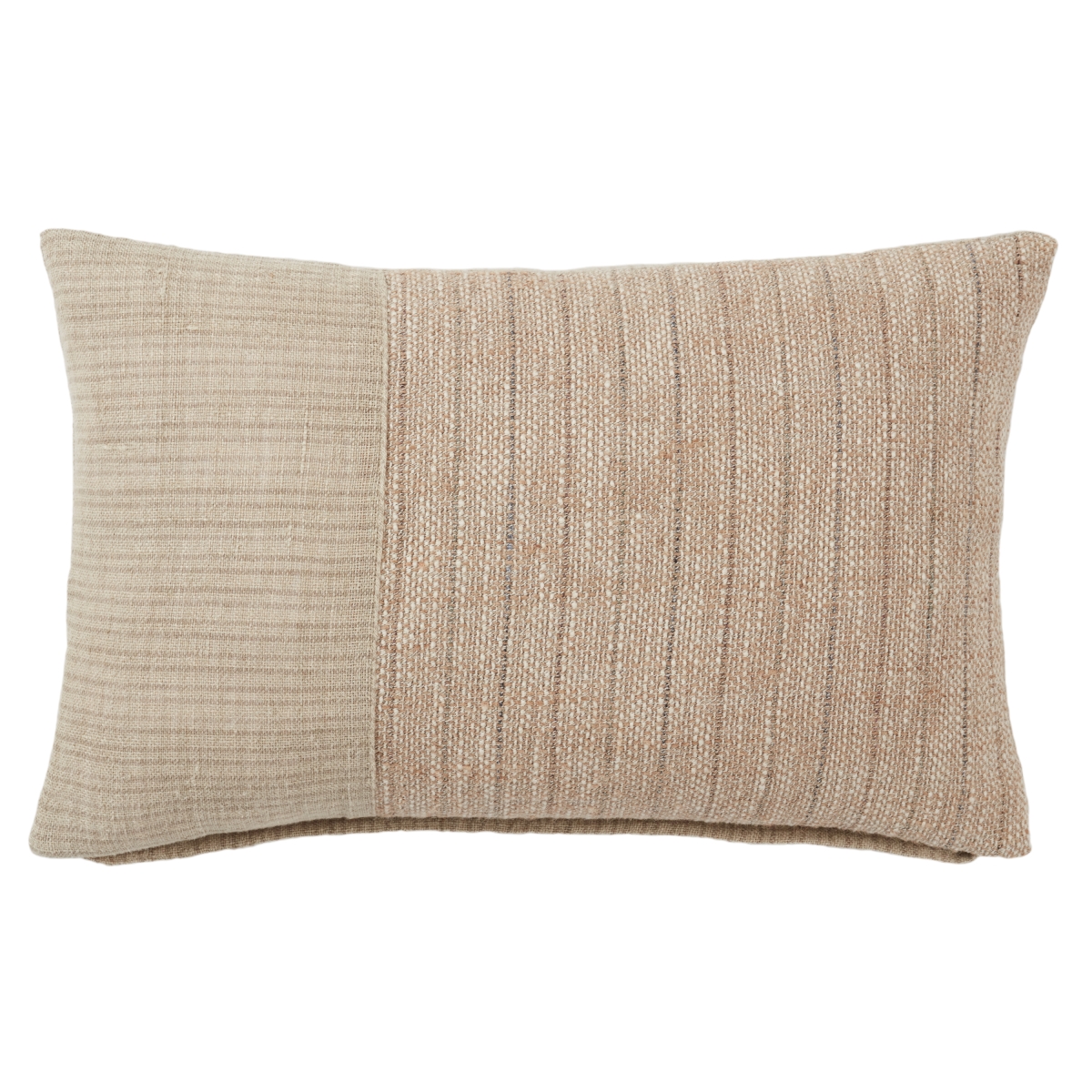 Picture of Jaipur Living PLW103915 13 x 21 in. Miriam Striped Lumbar Polyester Filled Pillow&#44; Light Brown & Cream
