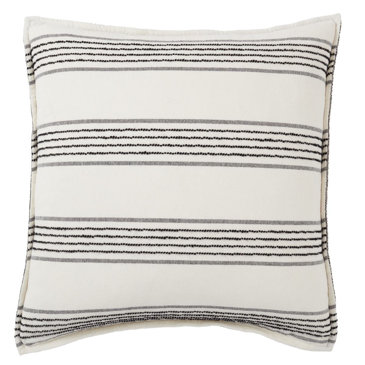 Picture of Jaipur Living PLW103904 22 x 22 in. Dolan Striped Polyester Filled Pillow&#44; Black & Ivory