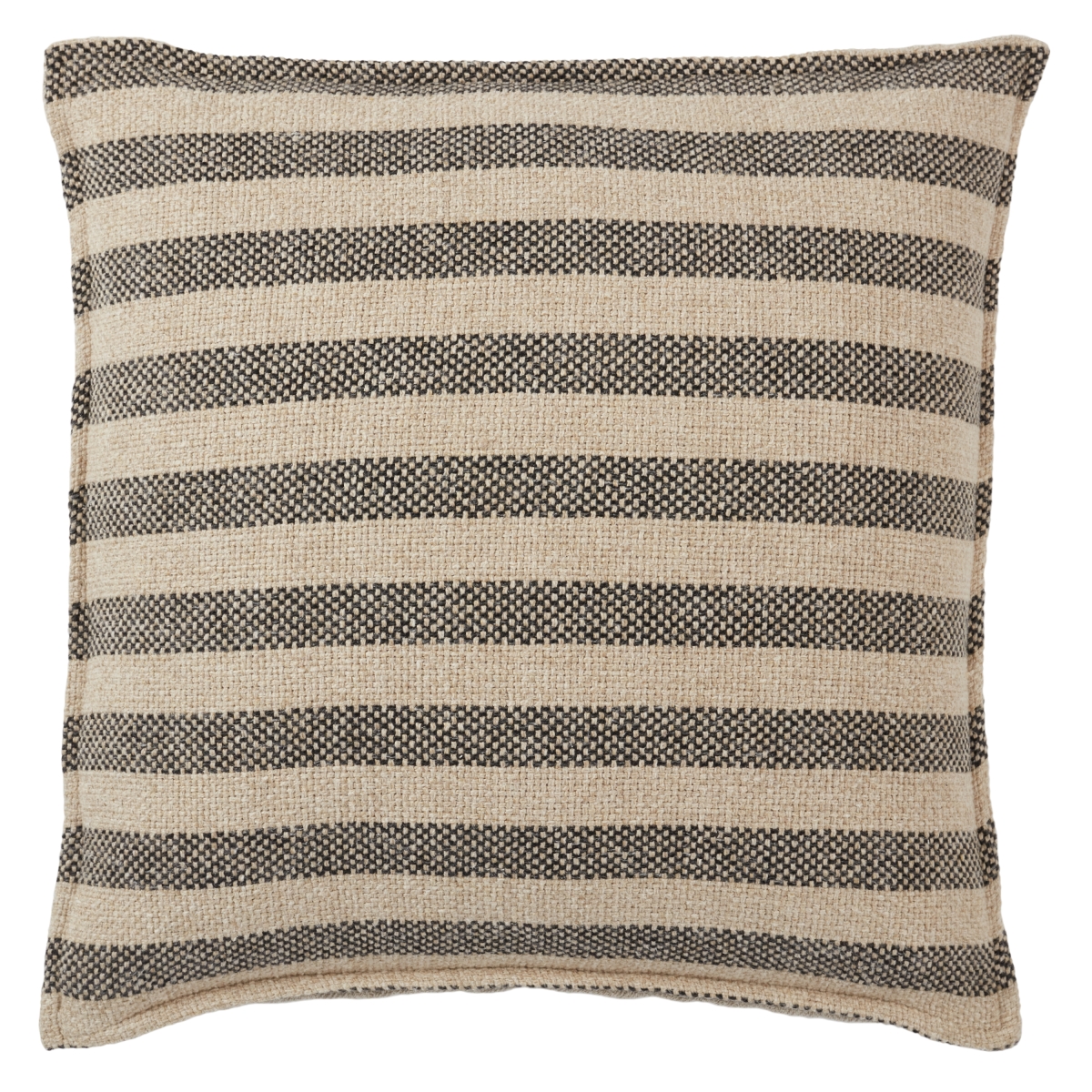 Picture of Jaipur Living PLW103903 22 x 22 in. Brom Striped Polyester Filled Pillow&#44; Beige & Black