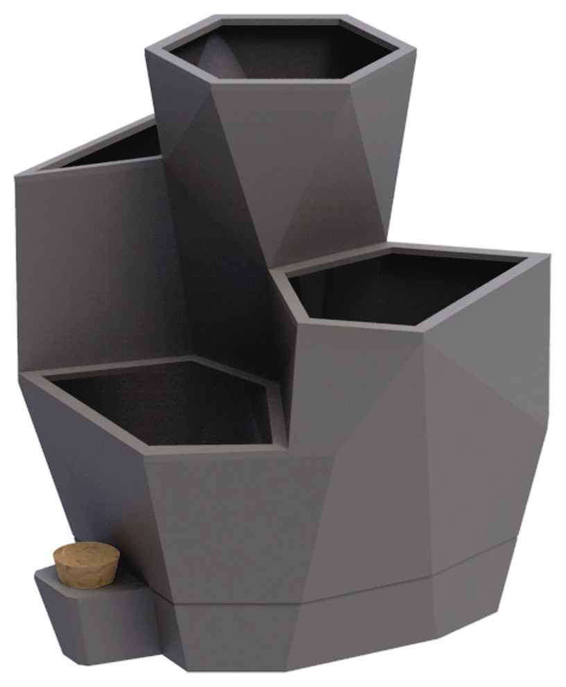 Self Watering Herb Garden, Charcoal