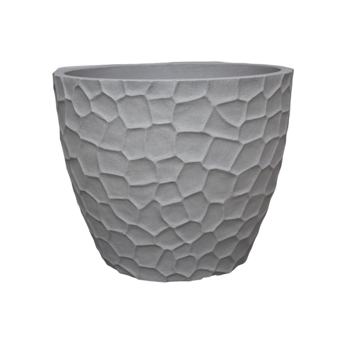 Japi Pottery JVEP42S Japi Pottery - Prisma Round Planter Sandstone 16,5'x16,5'x13'