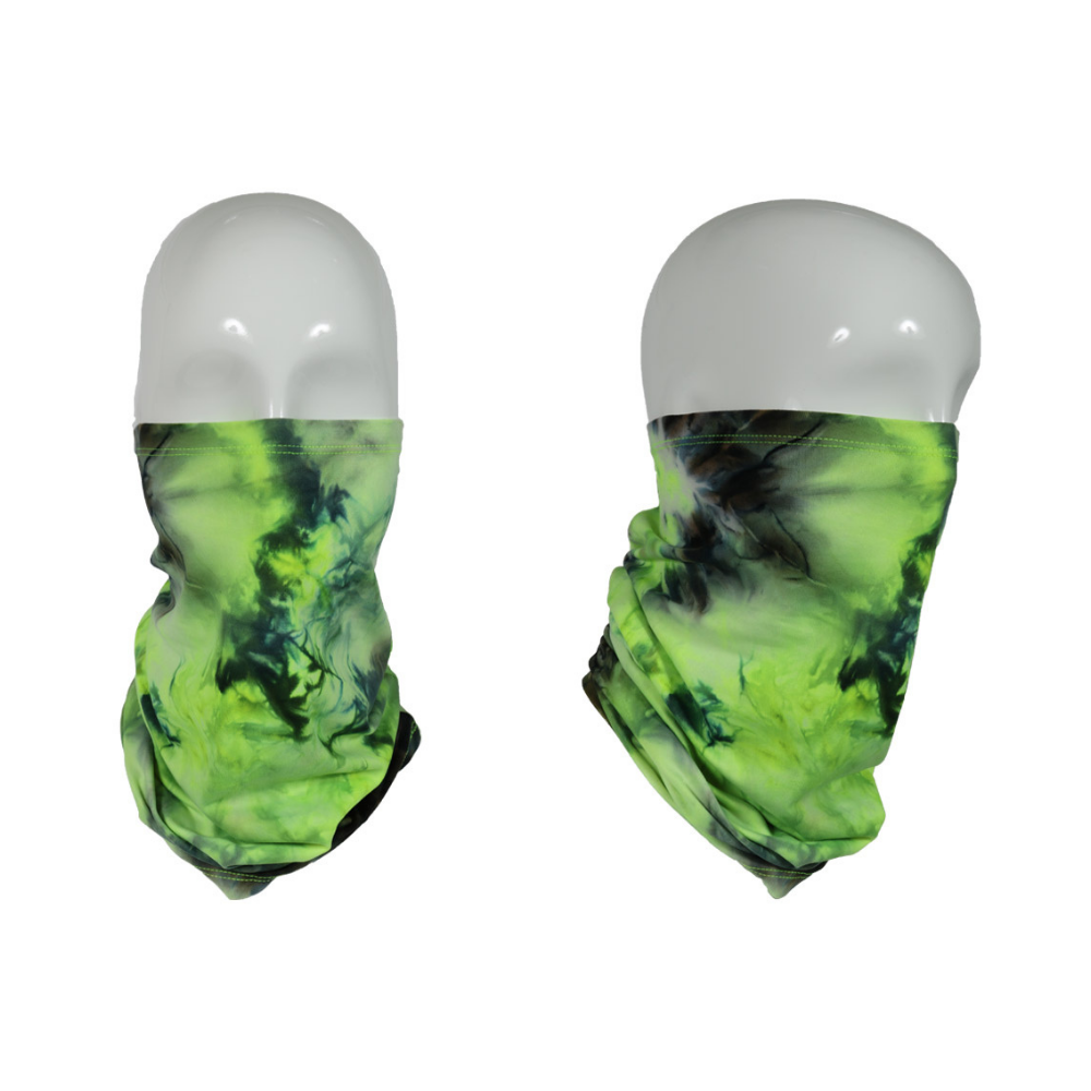 Picture of JupiterGear JG-GAITER1-GRN-BLK Sports Neck Gaiter Face Mask for Outdoor, Green Black Tie Dye