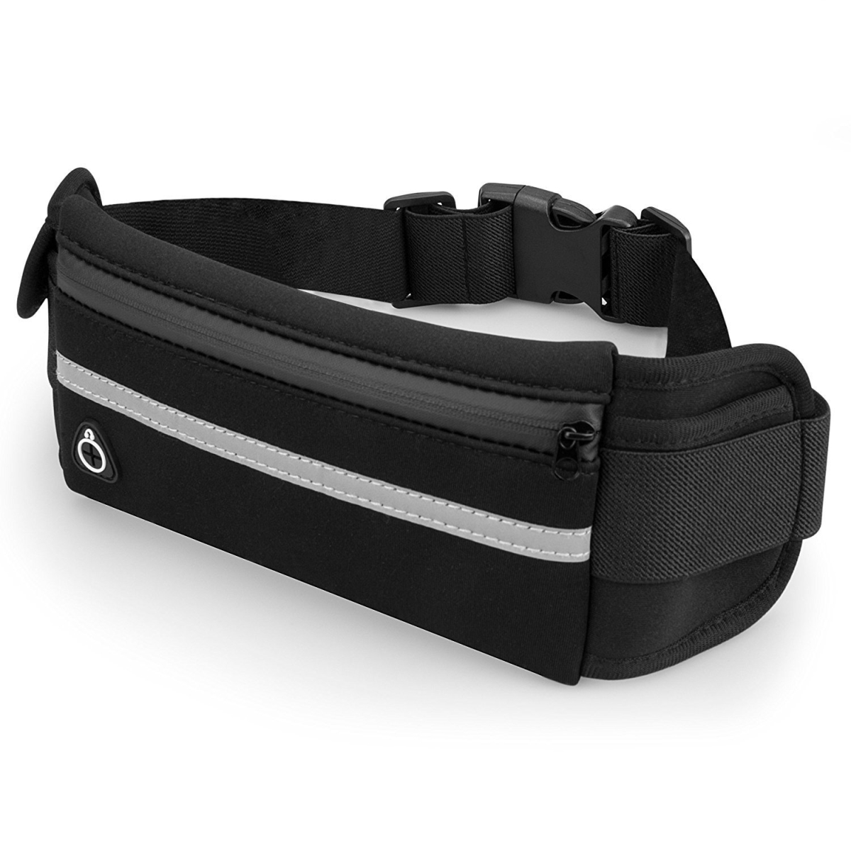 Picture of Jupiter Gear JG-RUNBELT2-BLACK Sports Running Belt & Travel Fanny Pack for Jogging&#44; Cycling & Outdoors with Water Resistant Pockets&#44; Black