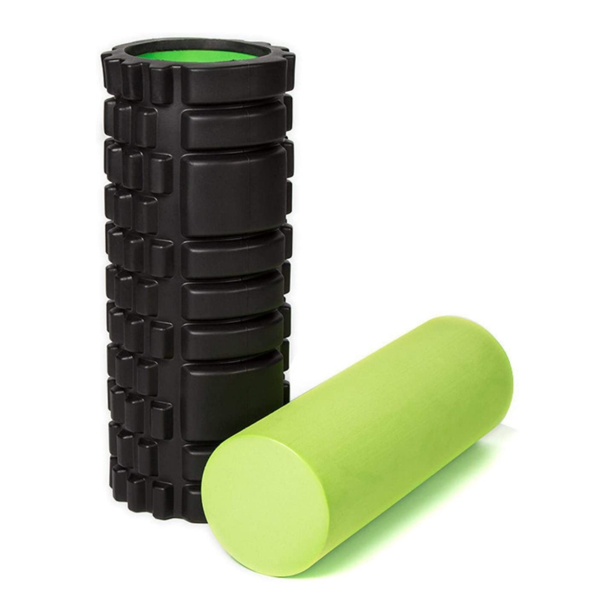 Picture of JupiterGear JG-FOAMROLLER1 2-in-1 Foam Roller for Deep Tissue Massage & Muscle Relaxation with Carry Bag&#44; Black & Green