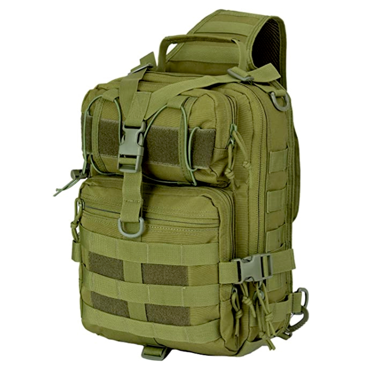 Picture of JupiterGear JG-SLNGBAG3-15L-ARMGRN Tactical 15L Military Sling Backpack&#44; Army Green