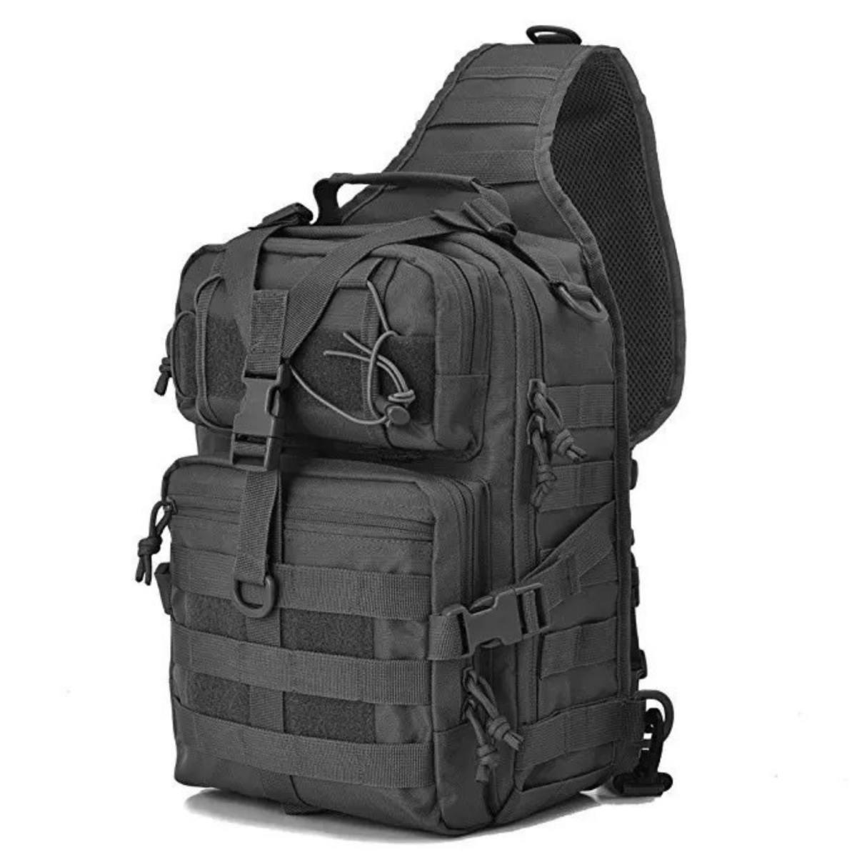Picture of JupiterGear JG-SLNGBAG3-15L-BLACK Tactical 15L Military Sling Backpack Black