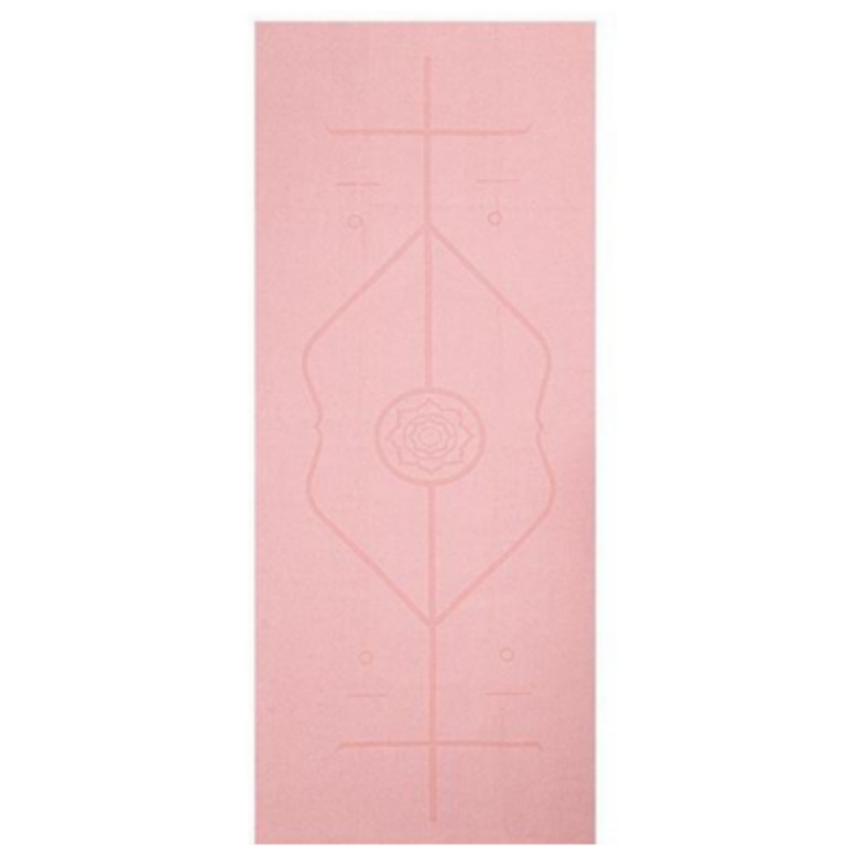 Picture of JupiterGear JG-YOGATWL-ALIGN-PNK Yoga Mat Towel with Slip-Resistant Fabric and Posture Alignment Lines - Pink