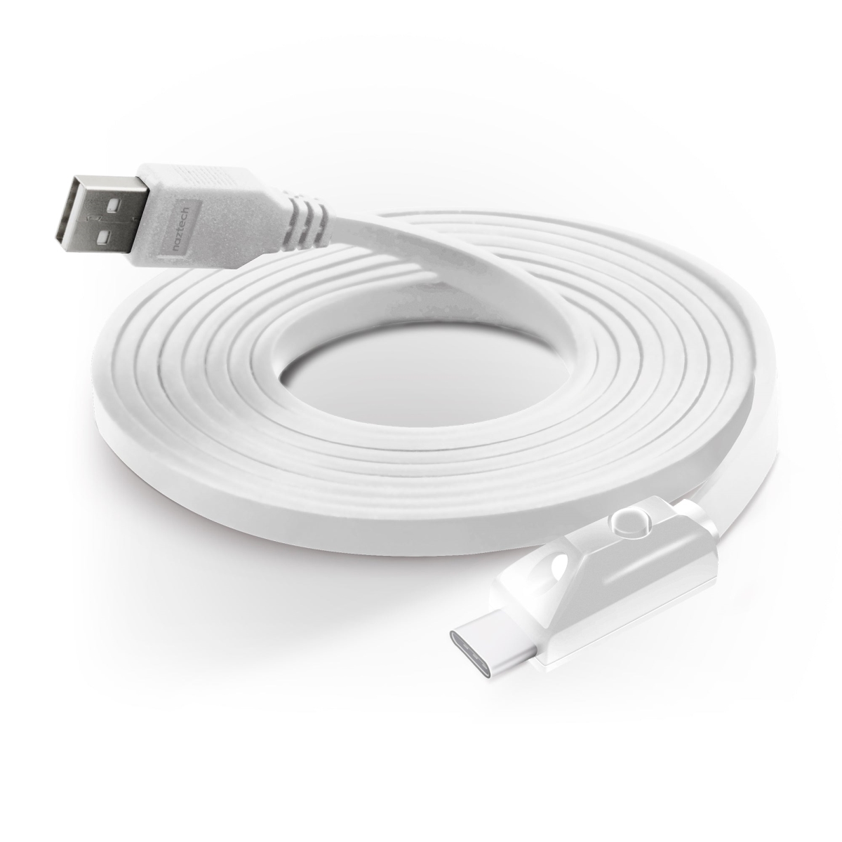 Picture of Naztech 14176-HYP 6 ft. LED USB-A to USB-C 2.0 Charge & Syncing Cable&#44; White