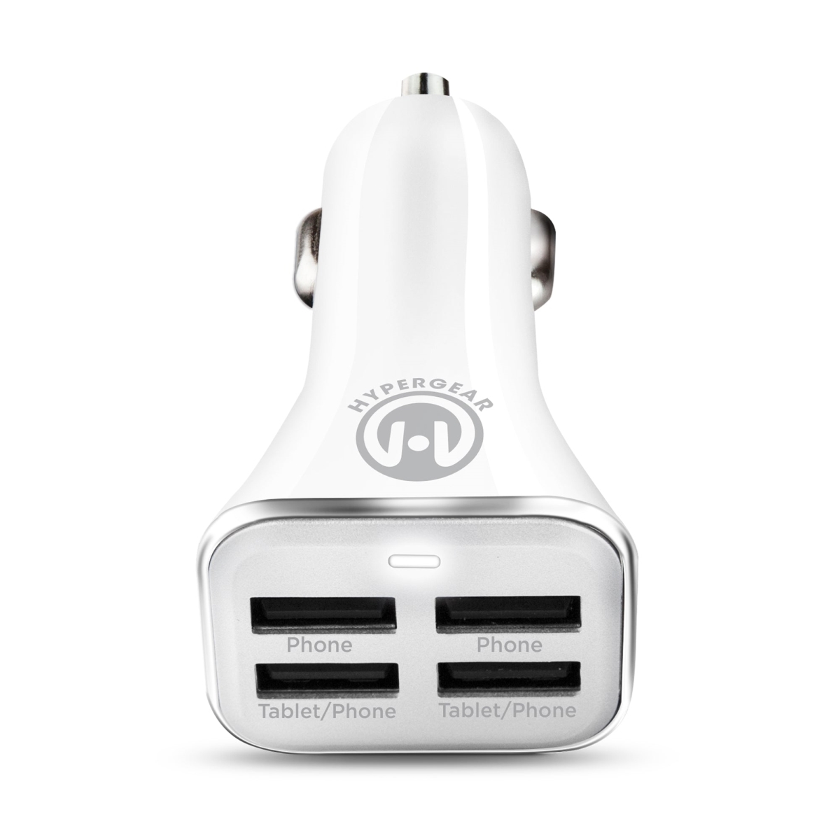 Picture of HyperGear 14268-HYP 6.8A Quad USB Car Charger, White