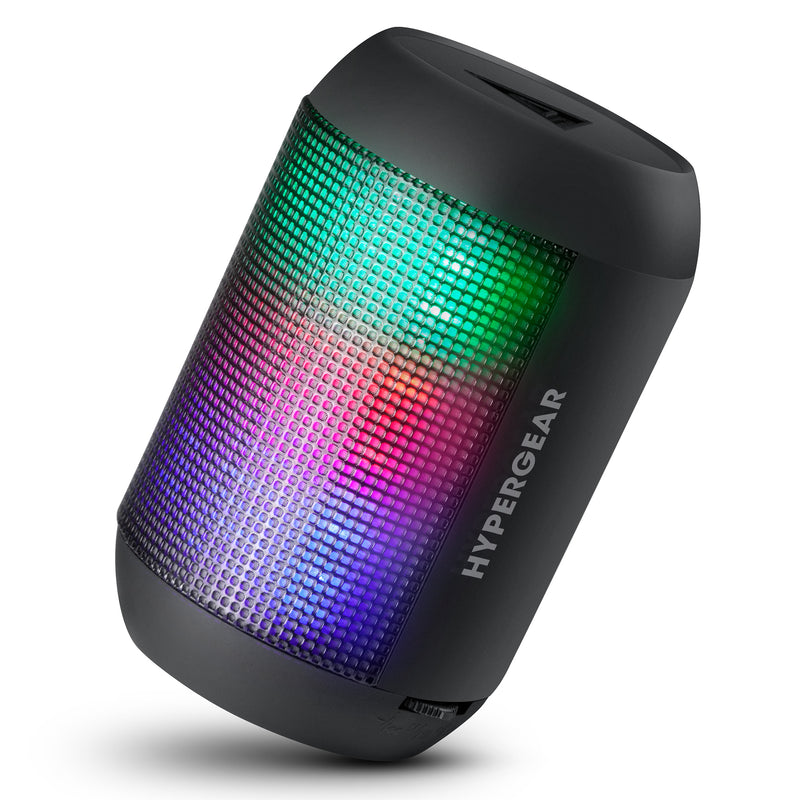 15077-HYP Rave Mini Wireless LED Speaker, Black -  HyperGear