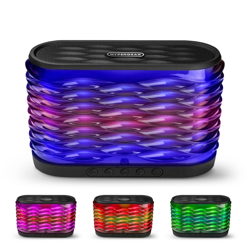 15106-HYP LYTE XL Wireless LED Speaker, Black -  HyperGear