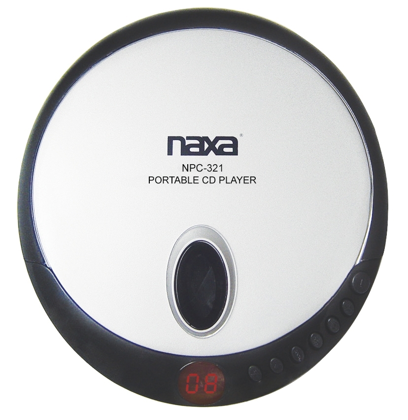 Picture of Naxa NPC-321 BLACK Slim Personal Compact Disc Player Black (NPC-321)