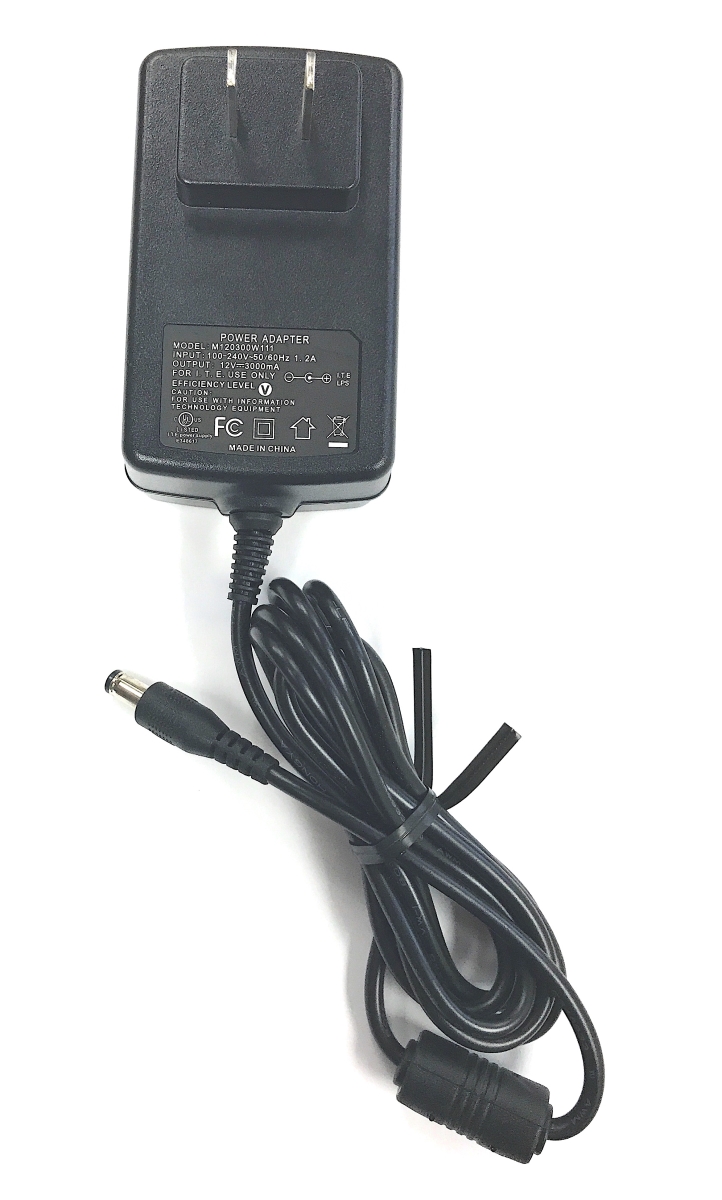 Picture of Naxa 12-Volt-AC-Charger-1Pin-3Amp AC Adapter Power Supply Charger for TVs and TV-DVD Televisions up to 15&apos; (12-Volt-AC-Charger-1Pin-3Amp)