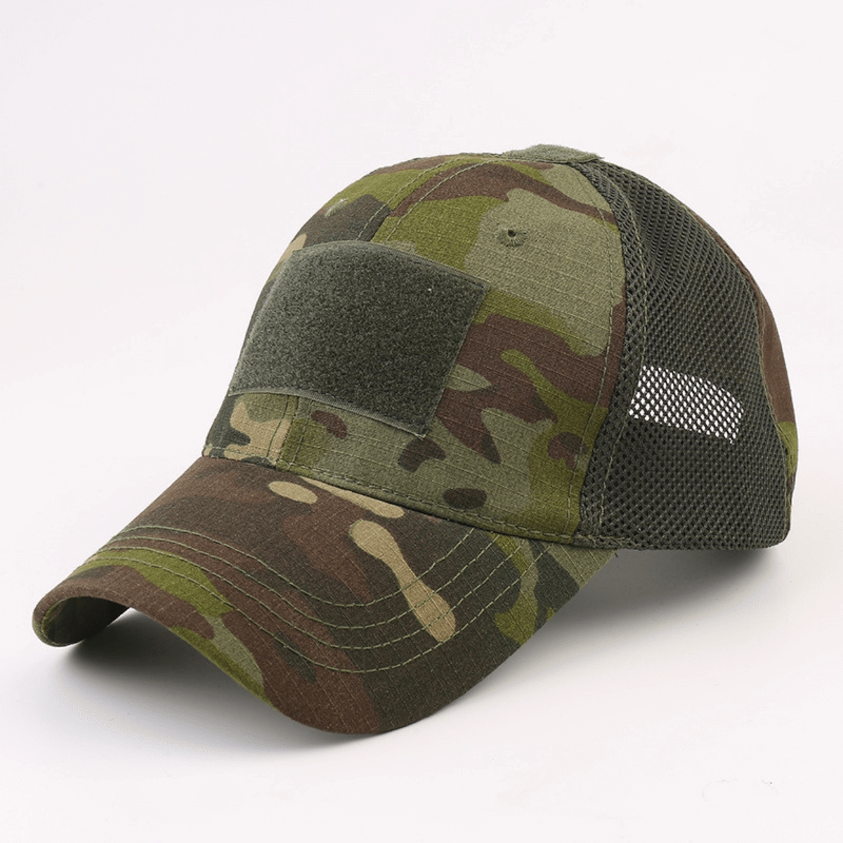 Picture of JupiterGear JG-HAT2-BDUCAMO Military-Style Tactical Patch Hat with Adjustable Strap (JG-HAT2) BDU Camo