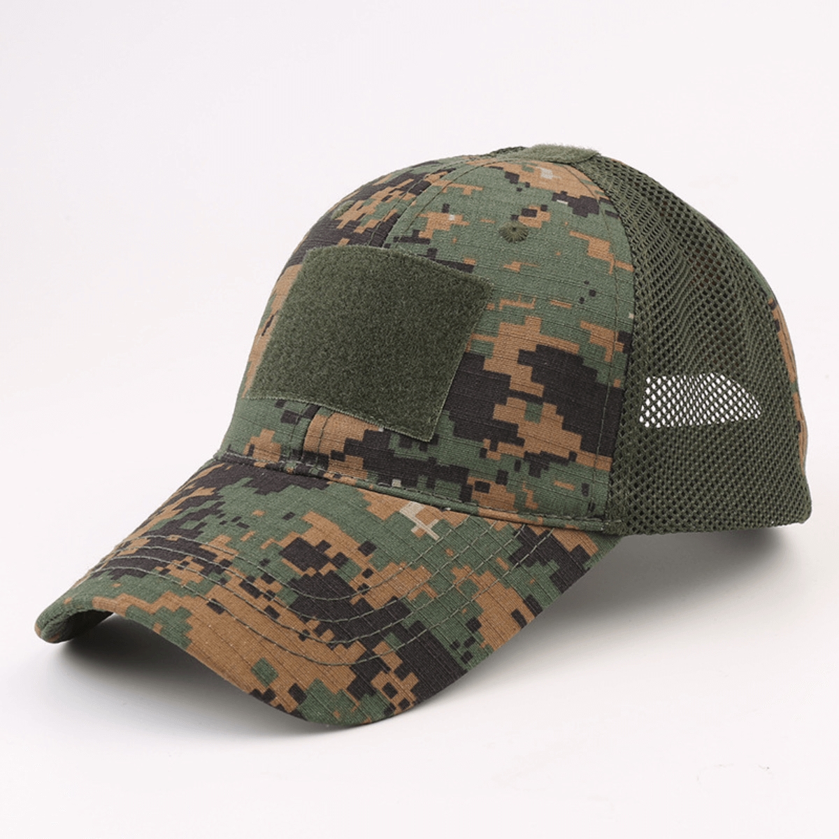 Picture of JupiterGear JG-HAT2-BDUDIG Military-Style Tactical Patch Hat with Adjustable Strap (JG-HAT2) BDU Digital