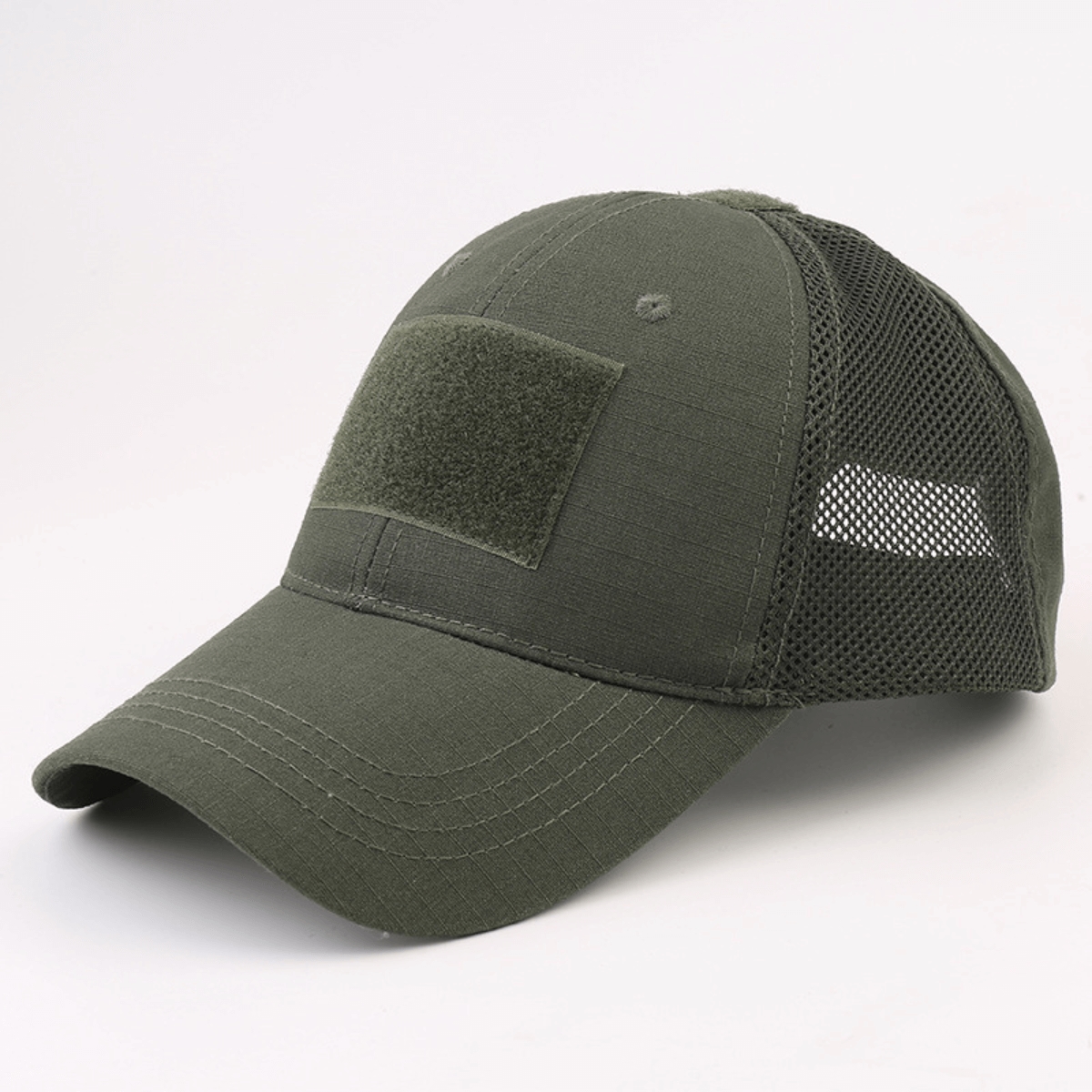 Picture of JupiterGear JG-HAT2-GRN Military-Style Tactical Patch Hat with Adjustable Strap (JG-HAT2) Green